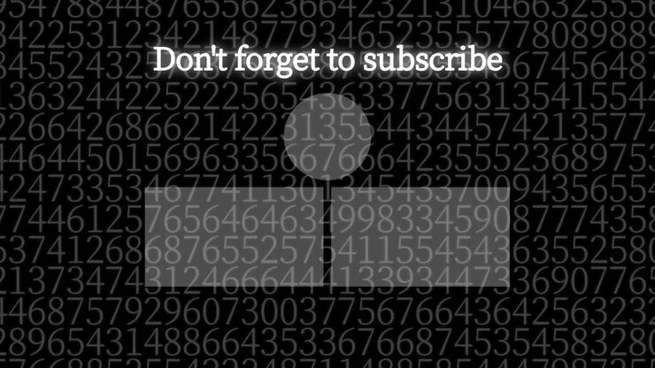 Random number end card ending screen motion graphics