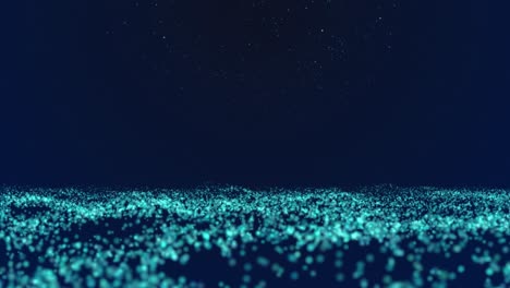 defocused particles background (blue) - loop stock video