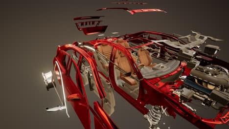 Disassembled-Car-with-Visible-Parts