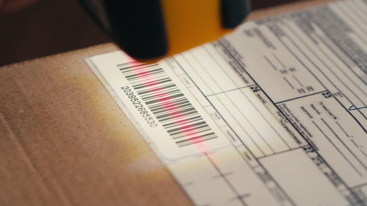 Scanning a Package Barcode
