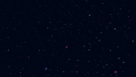 colorful dots on a mysterious patterned background