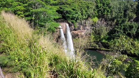 Wailua Falls in Island Kauai, Hawaii, USA