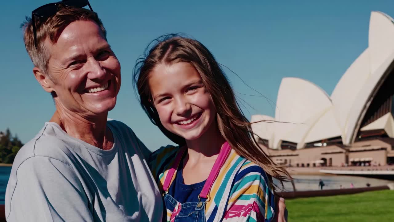 A joyful moment captured in a video, featuring a close-up, eye-level shot of two smiling people