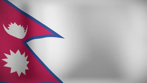 animation of waving flag of nepal