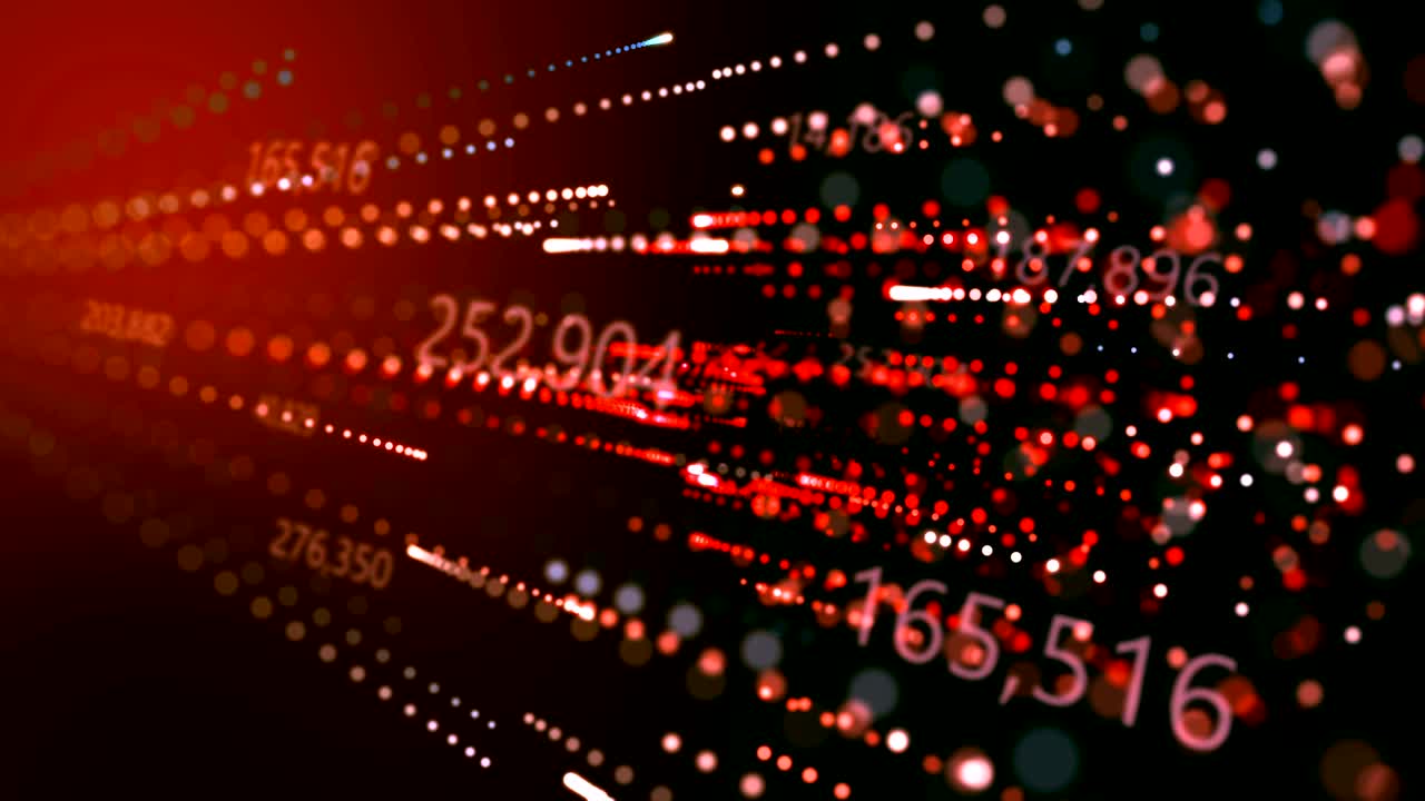 Digital data transmitted video technology background