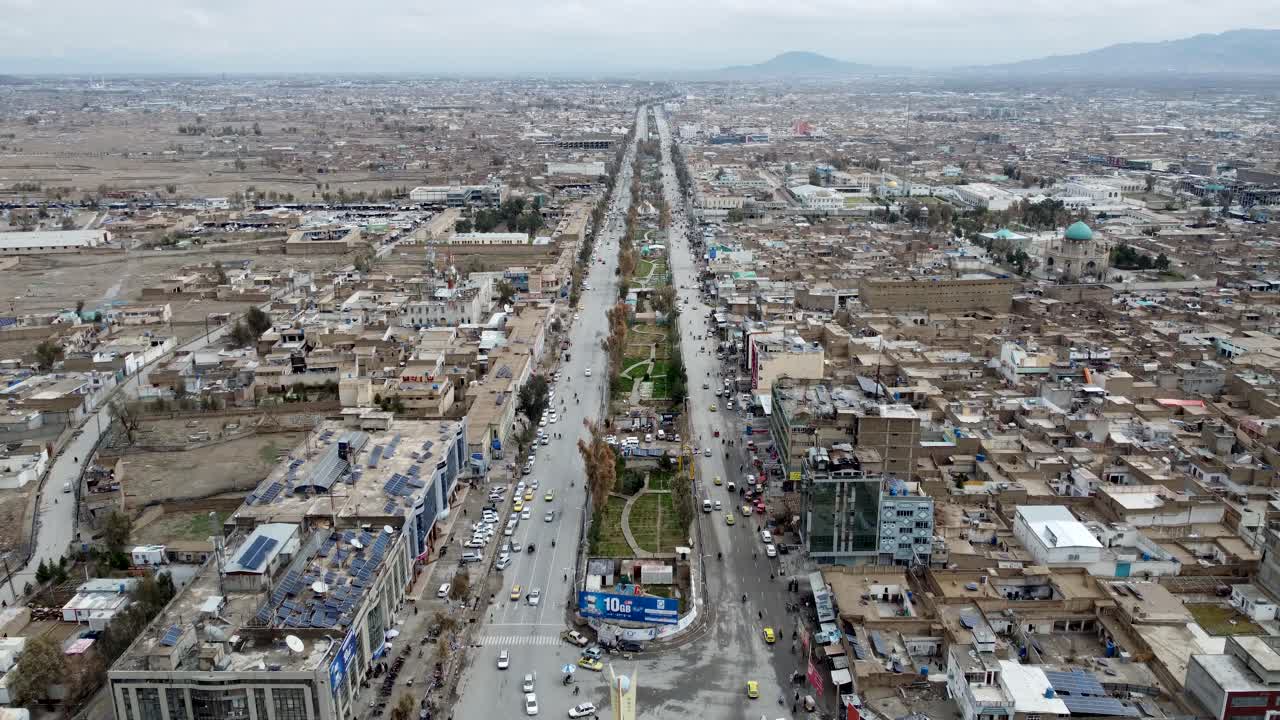 vista aérea de la plaza de sardar madad khan