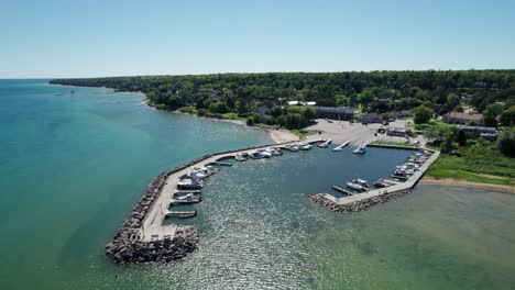 marina in bailey's harbor, wisconsin