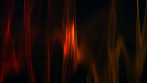 animation of slow moving stylized flames