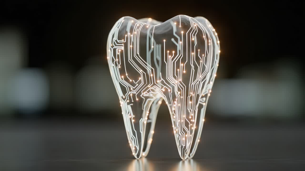Futuristic Dental Innovations: A Transparent Tooth Model with Circuit Design Illuminating the Future of Dentistry Technology and Oral Care