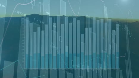 Animation-of-data-processing-over-landscape