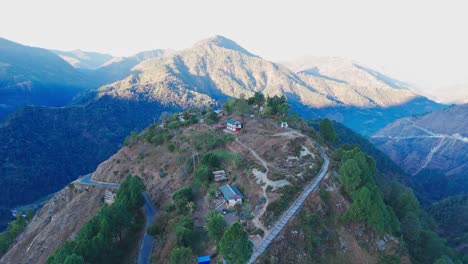 beautiful landscape scenery of the nepal village.