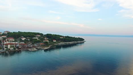 birds eye view of the outskirt in selca island brac croatia europe