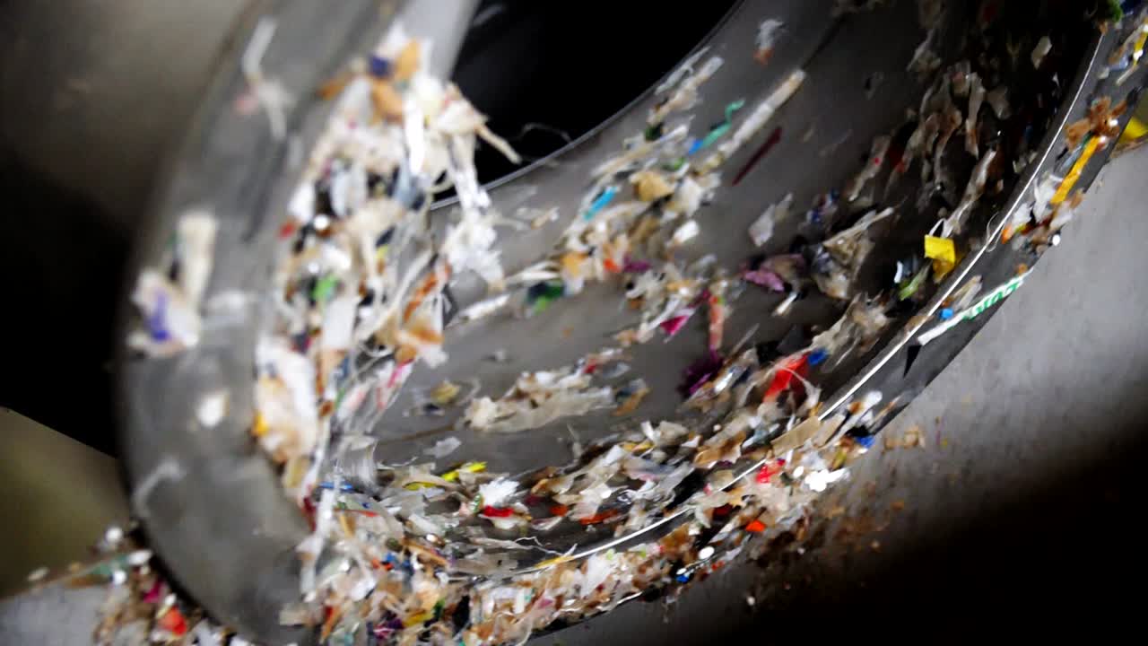 금속 부분은 공장 느린 동작에서 폐지 종이를 혼합 회전