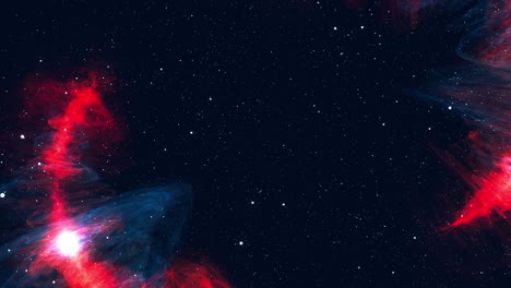 fondo espacial colorido generado por computadora: nebulosa en espiral, estrellas y galaxias. representación 3d