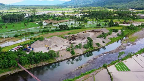 Agricultural-Landscape-In-Southern-Leyte-Philippines---aerial-shot