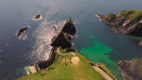 dunquin pier - dingle co.kerry - 4k cinematic drone footage 05-17