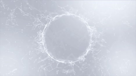 abstract circular network pattern
