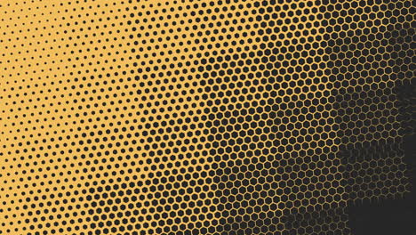 halftone pattern yellow and black dots on yellow background
