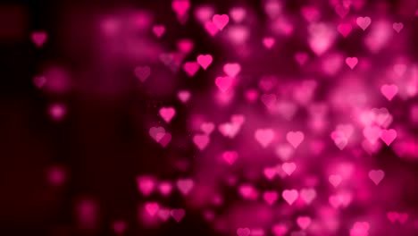 4k fondo de corazón púrpura suave (en bucle) video de stock