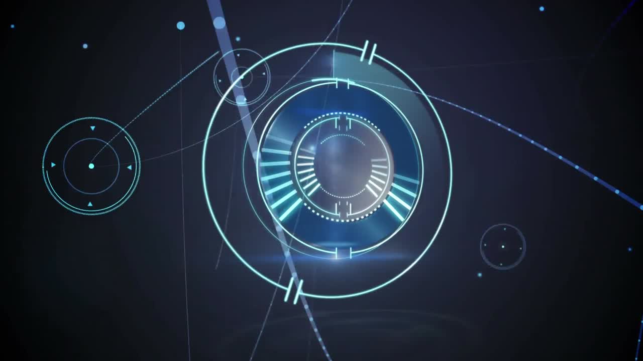 animación del escaneo de alcance con redes de conexiones