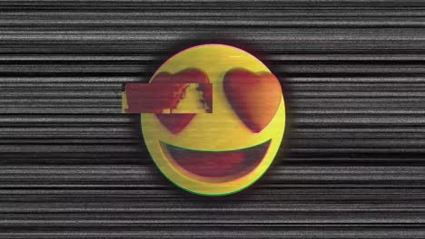 emoticono en fondo gris
