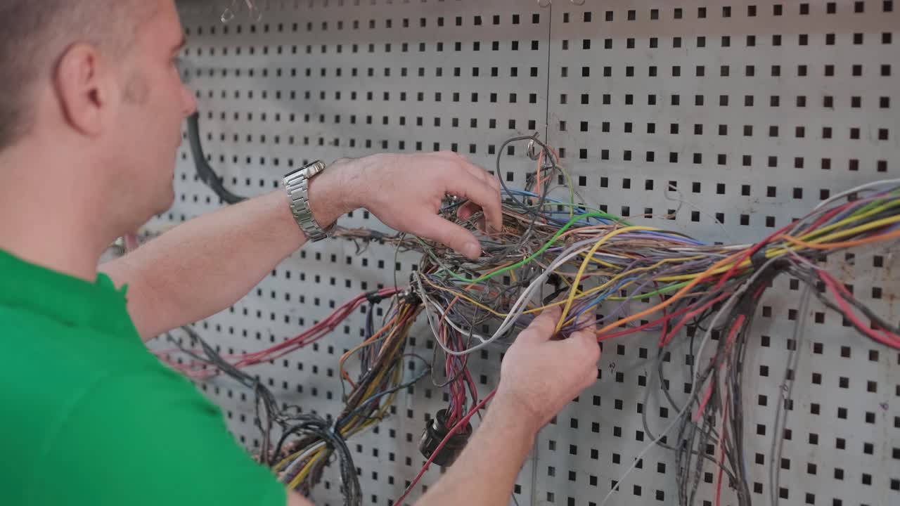 proceso de fabricación de arneses de cableado para vehículos, industria del automóvil