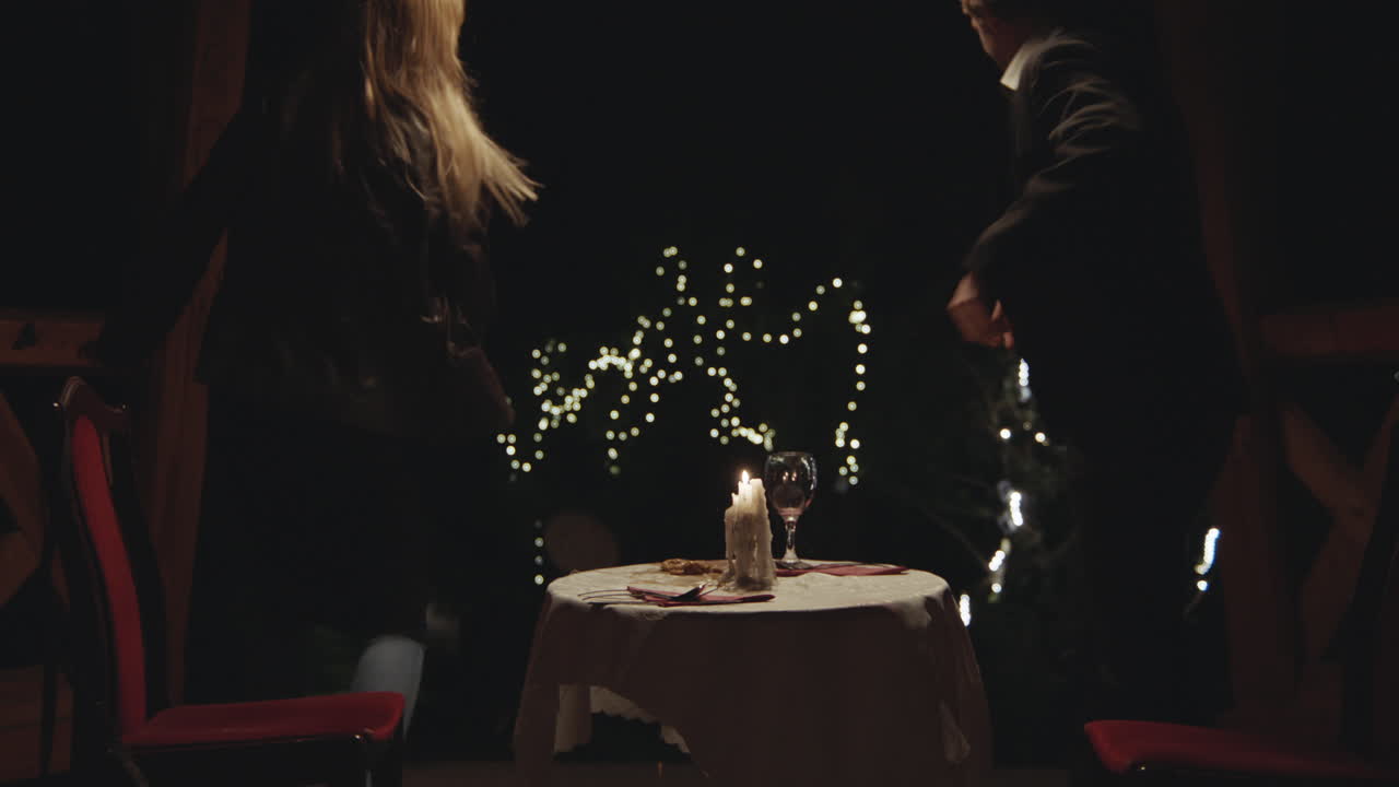 Romantic Dinner Date at Night