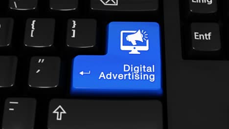digital advertising keyboard button