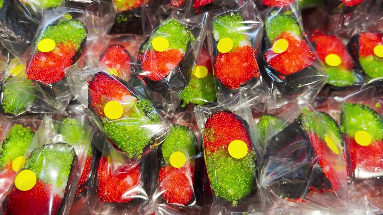 Caramelle Gommose Assortite a Forma di Sushi Confezionate Singolarmente