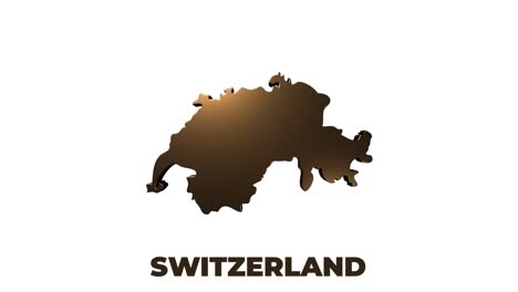 switzerland map showing up intro by regions 4k animated switzerland map intro background with countries appearing and fading one by one and camera movement