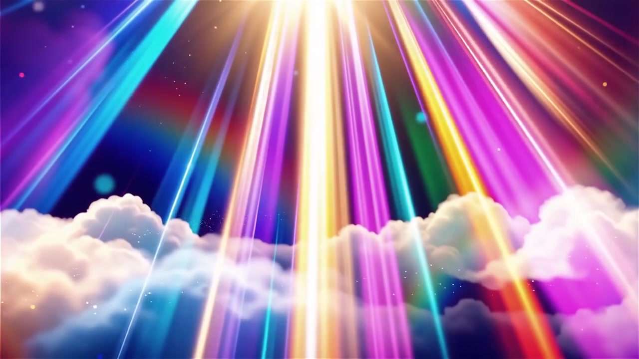 Christian Heavenly Light Worship Background