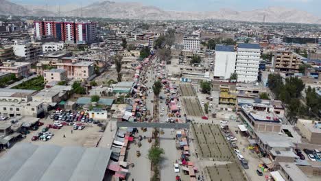 atemberaubende luftaufnahme von jalalabad city