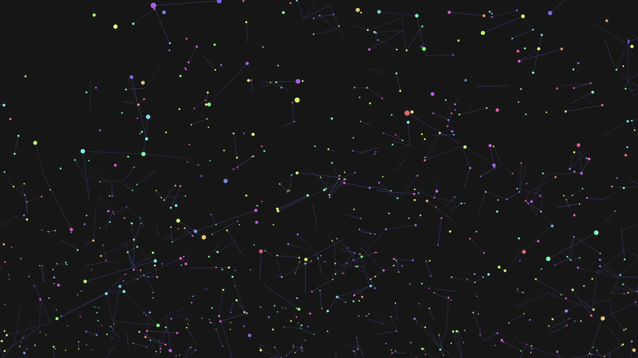 어두운 은하에서 네온 led와 함께 다채로운 별 필드