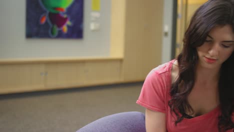 the camera spins as students work together in a study circle