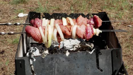 barbacoa de carne deliciosa bbq 4k
