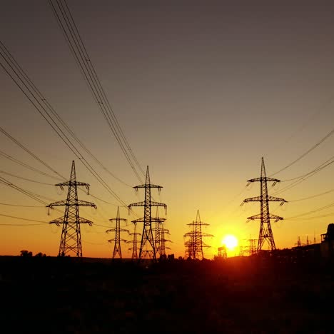 high voltage towers