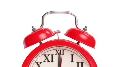 red alarm clock