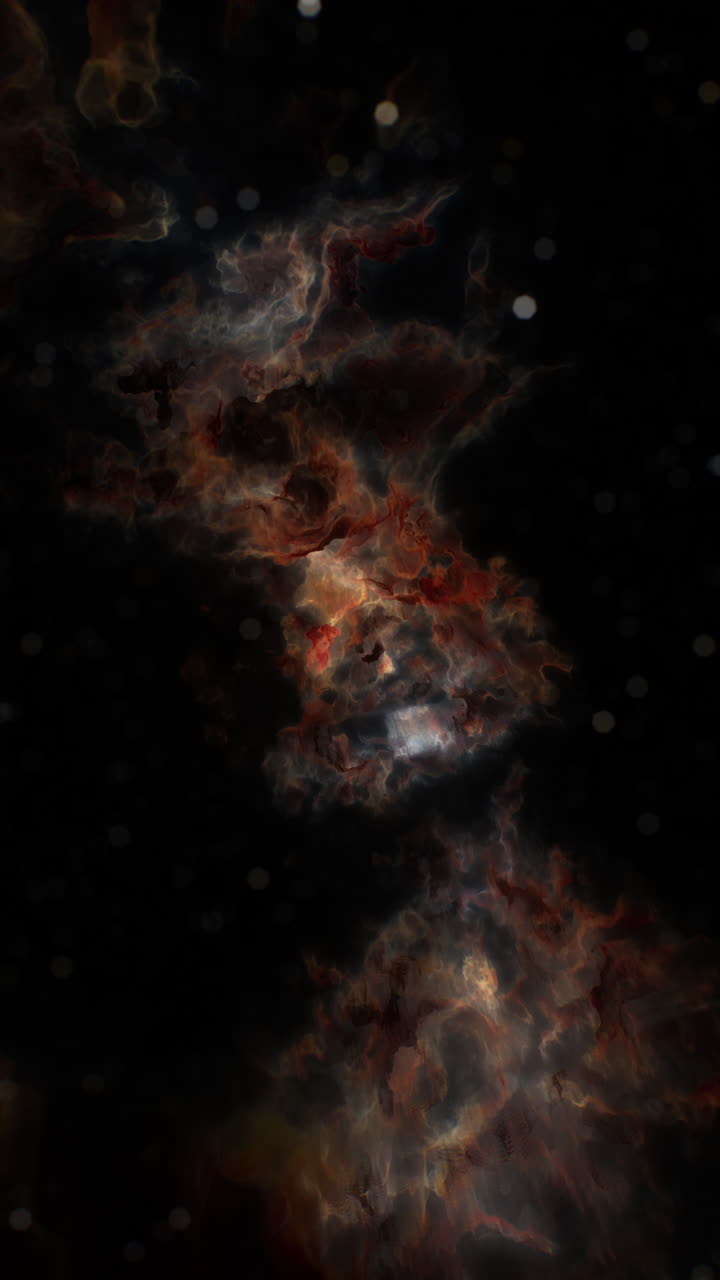 An abstract black and orange substance in a visually captivating composition