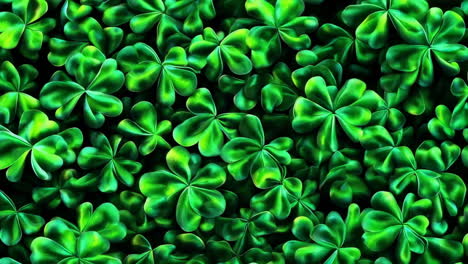 vibrant green shamrocks pattern