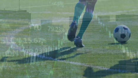 Animation-of-financial-data-processing-over-football-players