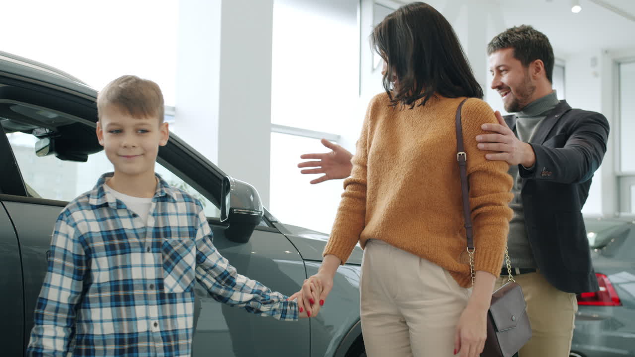Family Purchasing a New Car