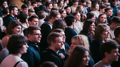 a vibrant crowd captured in a dynamic sequence, showcasing the energy and diversity of individuals in a lively environment