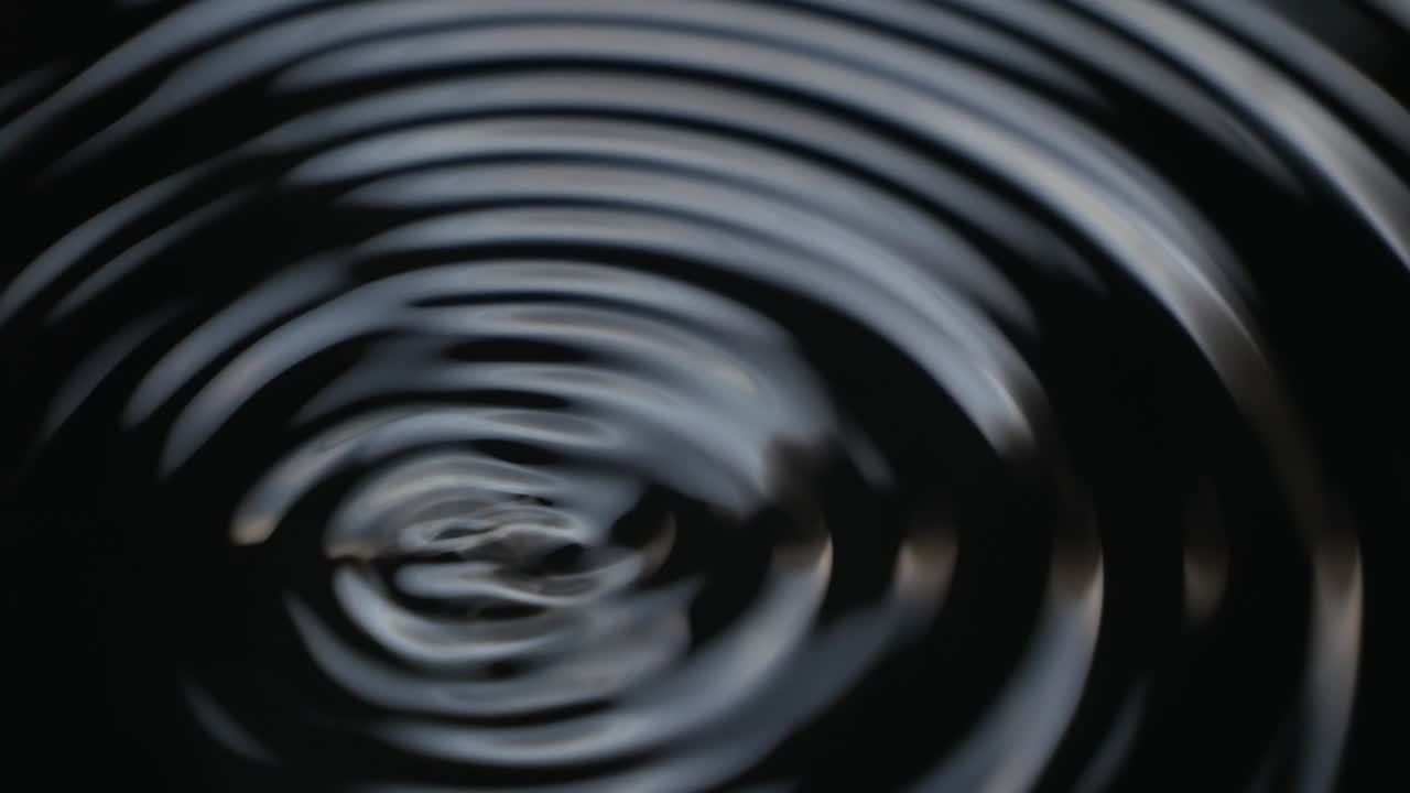 액체 금속 추상적인 배경, 표면에 파동