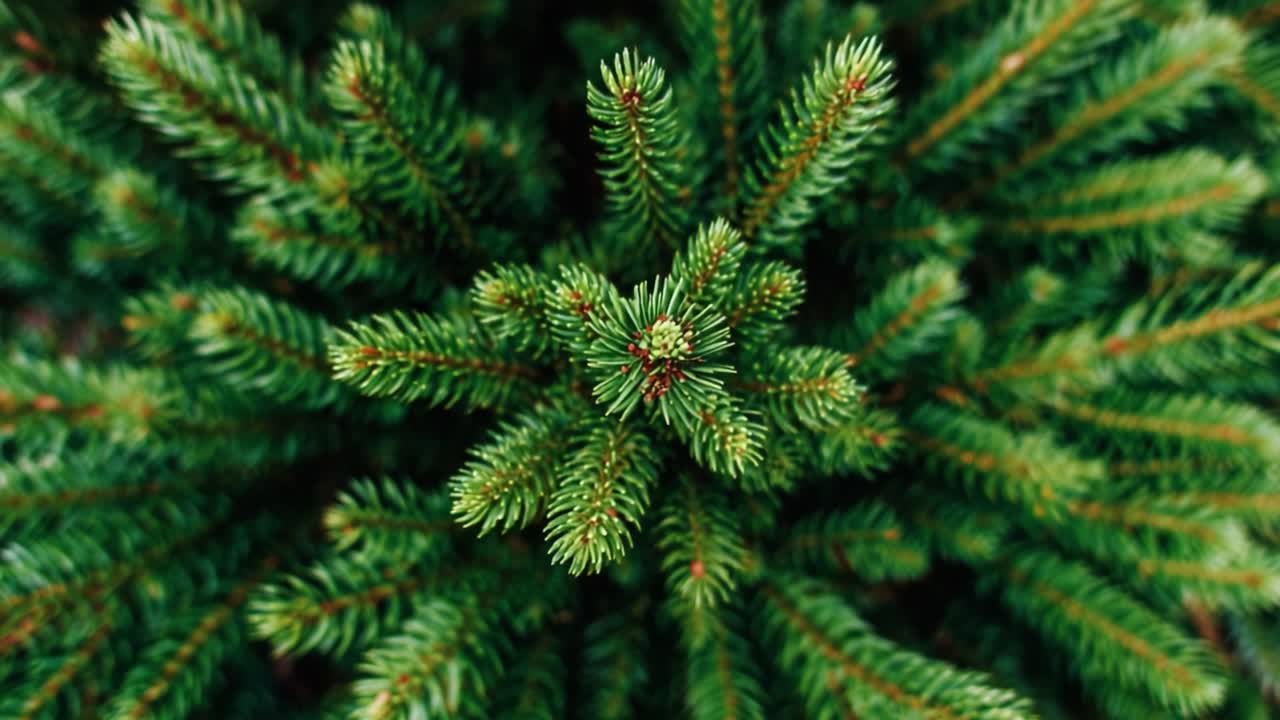 A Stunning Close-Up of Lush Green Pine Needles Showcasing the Intricate Details and Vibrant Textures of Evergreen Foliage in Natural Serenity