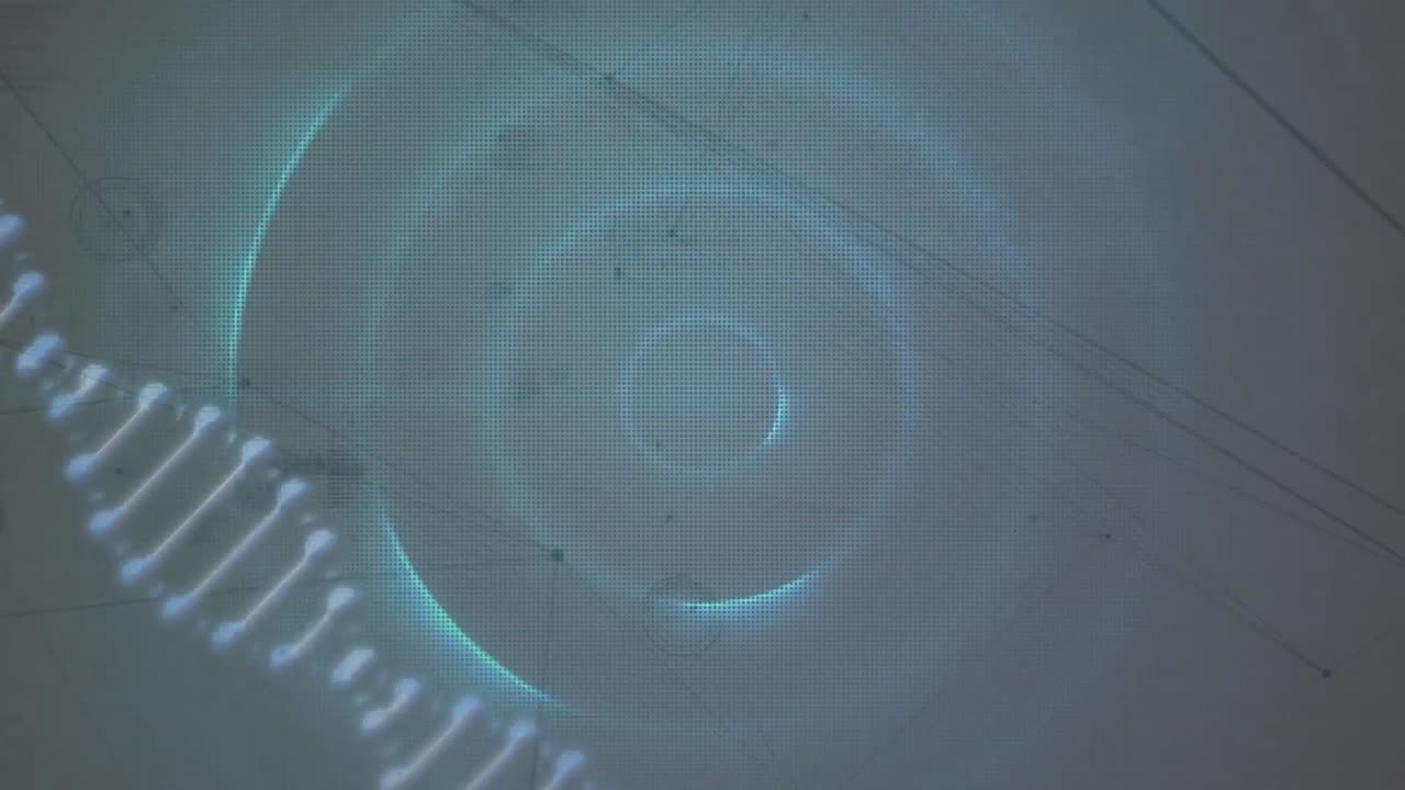 animación de redes y procesamiento de datos a través de la hilatura de cadenas de adn