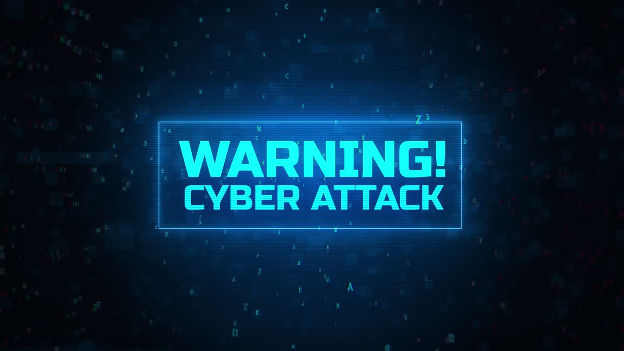 Advarsel om cyberangreb. Advarselsmeddelelse om computerhacking