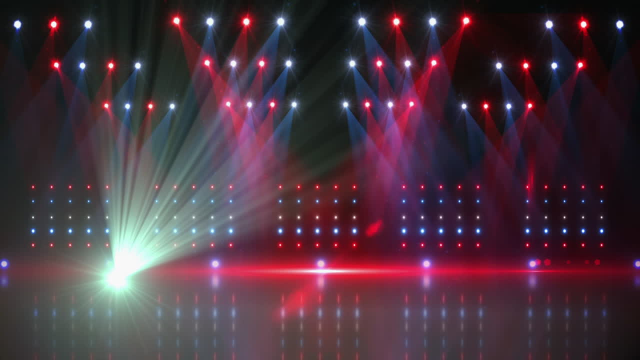 Animation of stage over light spots