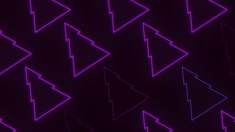 patrón triangular rosado y púrpura vibrante y animado sobre un fondo púrpura