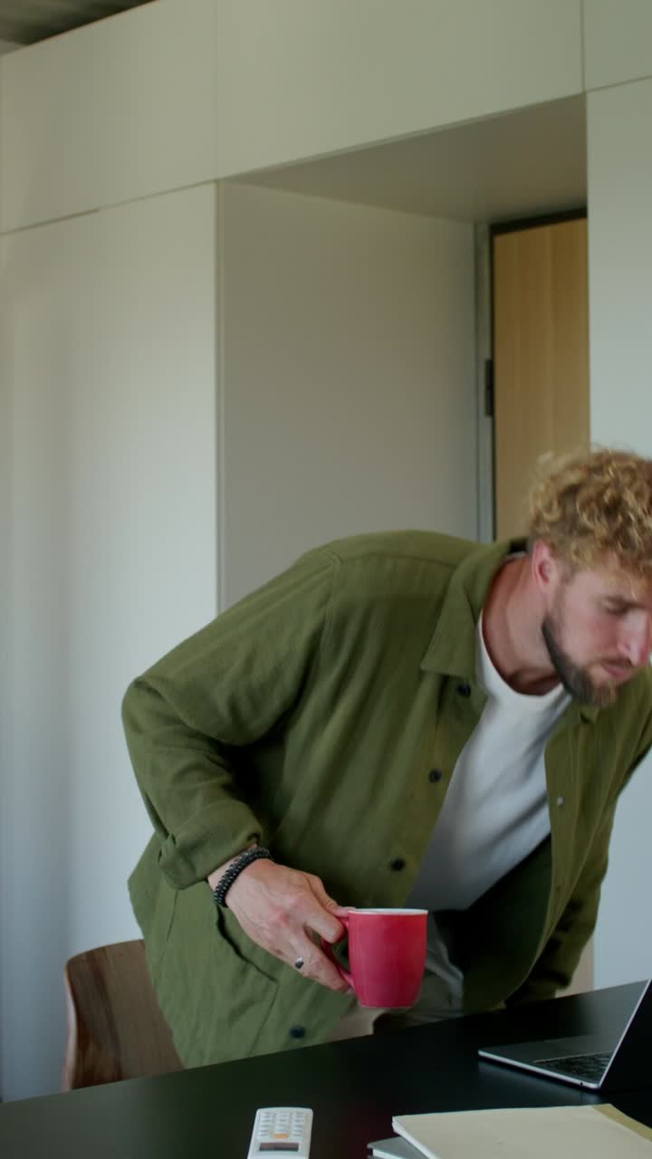 Man Working from Home
