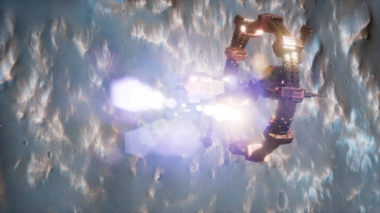 화성 근처의 우주선